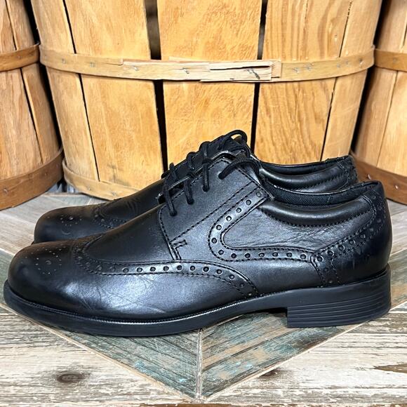 Thom Mcan Bismark Wingtip Brogue Black Leather Lace-Up Oxfords Mens Size 7 main image 6